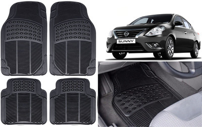 Auto Kite Rubber, PVC Standard Mat For  Nissan Sunny(Black)