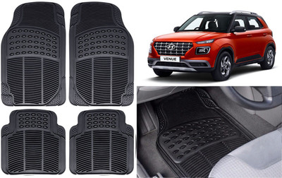 Auto Kite Rubber, PVC Standard Mat For  Hyundai Verna(Black)