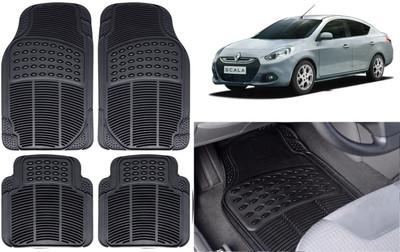 Auto Kite Rubber, PVC Standard Mat For  Renault Scala(Black)