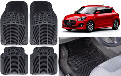Auto Kite Rubber, PVC Standard Mat For  Maruti Suzuki Swift Dzire(Black)
