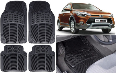 Auto Kite Rubber, PVC Standard Mat For  Hyundai i20(Black)