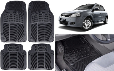 Auto Kite Rubber, PVC Standard Mat For  Mahindra Verito(Black)