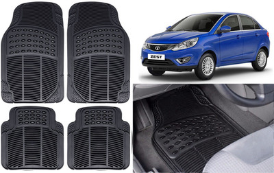 Auto Kite Rubber, PVC Standard Mat For  Tata Zest(Black)