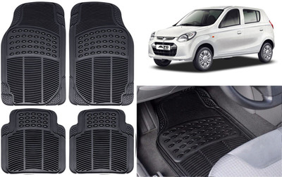 Auto Kite Rubber, PVC Standard Mat For  Maruti Suzuki Alto 800(Black)