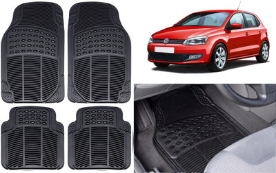 Auto Kite Rubber, PVC Standard Mat For  Volkswagen Polo(Black)