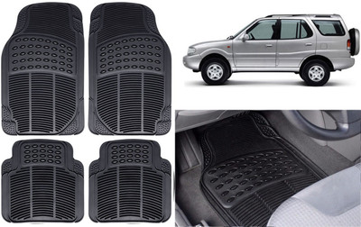 Auto Kite Rubber, PVC Standard Mat For  Tata Safari(Black)