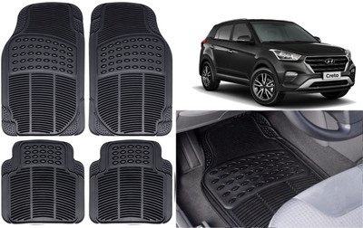 Auto Kite Rubber, PVC Standard Mat For  Hyundai Creta(Black)