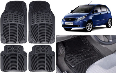 Auto Kite Rubber, PVC Standard Mat For  Tata Indica Vista(Black)