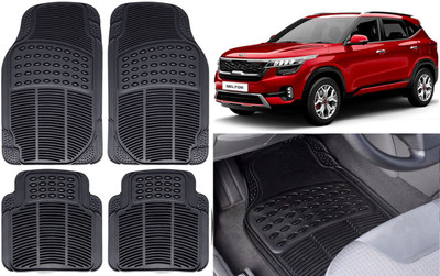 Auto Kite Rubber, PVC Standard Mat For  Kia Seltos(Black)