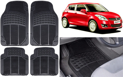 Auto Kite Rubber, PVC Standard Mat For  Maruti Suzuki Swift(Black)