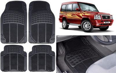 Auto Kite Rubber, PVC Standard Mat For  Tata Sumo(Black)