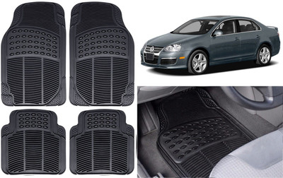 Auto Kite Rubber, PVC Standard Mat For  Volkswagen Jetta(Black)