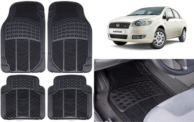 Auto Kite Rubber, PVC Standard Mat For  Fiat Linea Classic(Black)