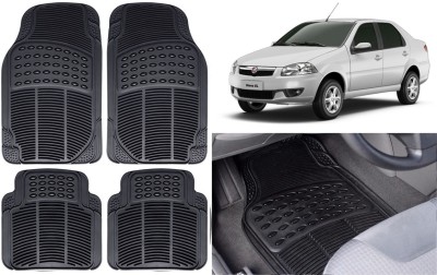 Auto Kite Rubber, PVC Standard Mat For  Fiat Siena(Black)