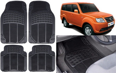 Auto Kite Rubber, PVC Standard Mat For  Tata Grand Dicor(Black)