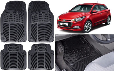 Auto Kite Rubber, PVC Standard Mat For  Hyundai Elite i20(Black)