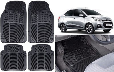 Auto Kite Rubber, PVC Standard Mat For  Hyundai Xcent(Black)