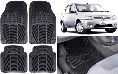 Auto Kite Rubber, PVC Standard Mat For  Mahindra Logan(Black)