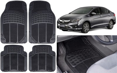 Auto Kite Rubber, PVC Standard Mat For  Honda City i-Vtec(Black)