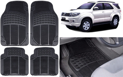 Auto Kite Rubber, PVC Standard Mat For  Toyota Fortuner Old(Black)