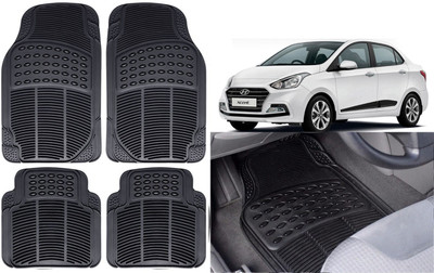 Auto Kite Rubber, PVC Standard Mat For  Hyundai Xcent(Black)