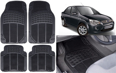 Auto Kite Rubber, PVC Standard Mat For  Ford Fiesta(Black)