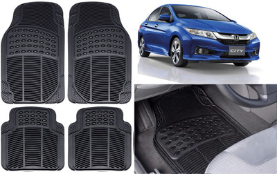 Auto Kite Rubber, PVC Standard Mat For  Honda New City(Black)