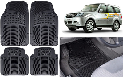 Auto Kite Rubber, PVC Standard Mat For  Tata Sumo Grande(Black)