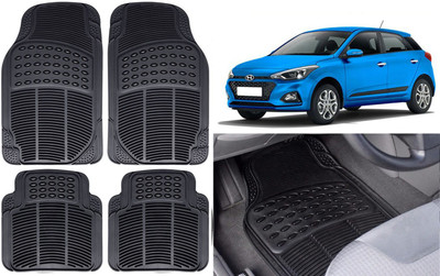 Auto Kite Rubber, PVC Standard Mat For  Hyundai Elite i20(Black)
