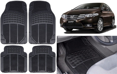 Auto Kite Rubber, PVC Standard Mat For  Honda City i-Vtec(Black)