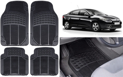 Auto Kite Rubber, PVC Standard Mat For  Renault Fluence(Black)