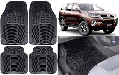 Auto Kite Rubber, PVC Standard Mat For  Toyota New Fortuner(Black)