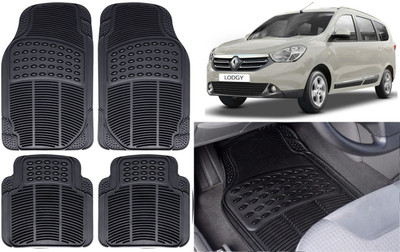 Auto Kite Rubber, PVC Standard Mat For  Renault Lodgy(Black)