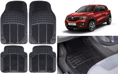 Auto Kite Rubber, PVC Standard Mat For  Renault Kwid(Black)