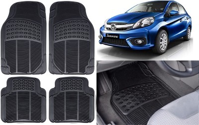 Auto Kite Rubber, PVC Standard Mat For  Honda Amaze(Black)