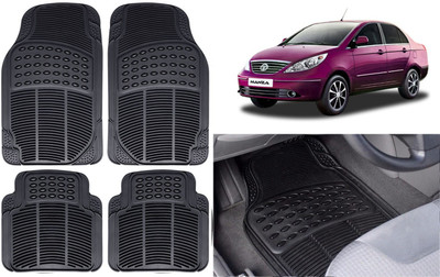 Auto Kite Rubber, PVC Standard Mat For  Tata Manza(Black)