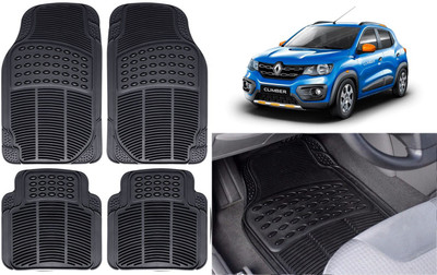 Auto Kite Rubber, PVC Standard Mat For  Renault Kwid(Black)