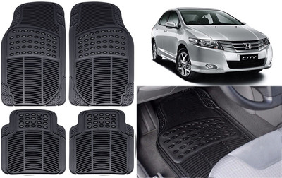 Auto Kite Rubber, PVC Standard Mat For  Honda City(Black)