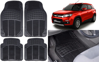 Auto Kite Rubber, PVC Standard Mat For  Maruti Suzuki Vitara Brezza(Black)