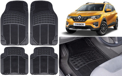 Auto Kite Rubber, PVC Standard Mat For  Renault Triber(Black)