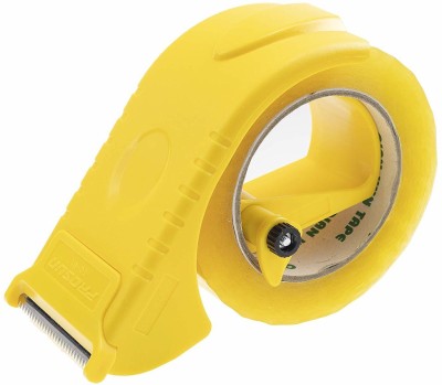 Brezleen Single Sided Hand Held Tape Dispenser (Manual)(Set of 1, Yellow)