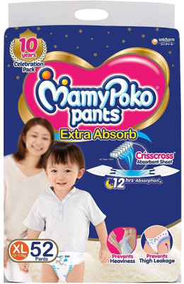 MamyPoko Extra Absorb XL 52 Diaper Pants - XL(52 Pieces)