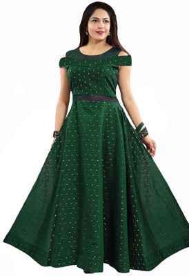 WHOOSEE Anarkali Gown(Green)