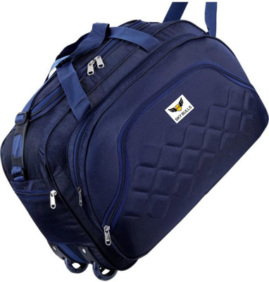 SKY BULLS (Expandable) Travel Duffel Bag/Cabin Luggage Duffel With Wheels (Strolley)
