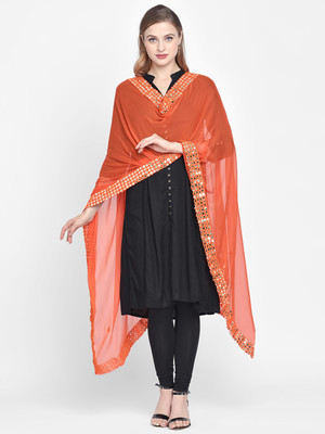 DUPATTA BAZAAR Chiffon Embellished Women Dupatta