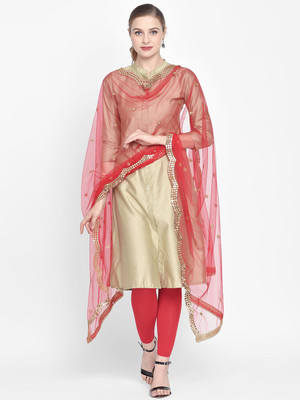 DUPATTA BAZAAR Net Embroidered Women Dupatta