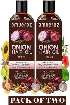 Amueroz Red Onion Hair Oil for Hair Growth – PACK OF TWO Hair Oil(200 ml)