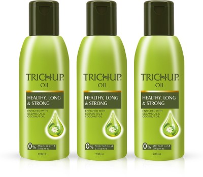 TRICHUP Healthy Long & Strong Oil 200 ml (Pack of 3) Hair Oil(200 ml)