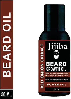 jijiba Red onion extract Power ful Beard Growth Oil for Longer and Thicker Beard and Moustache  Hair Oil(50 ml)