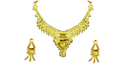 JSD Metal Gold-plated Gold Jewellery Set(Pack of 1)